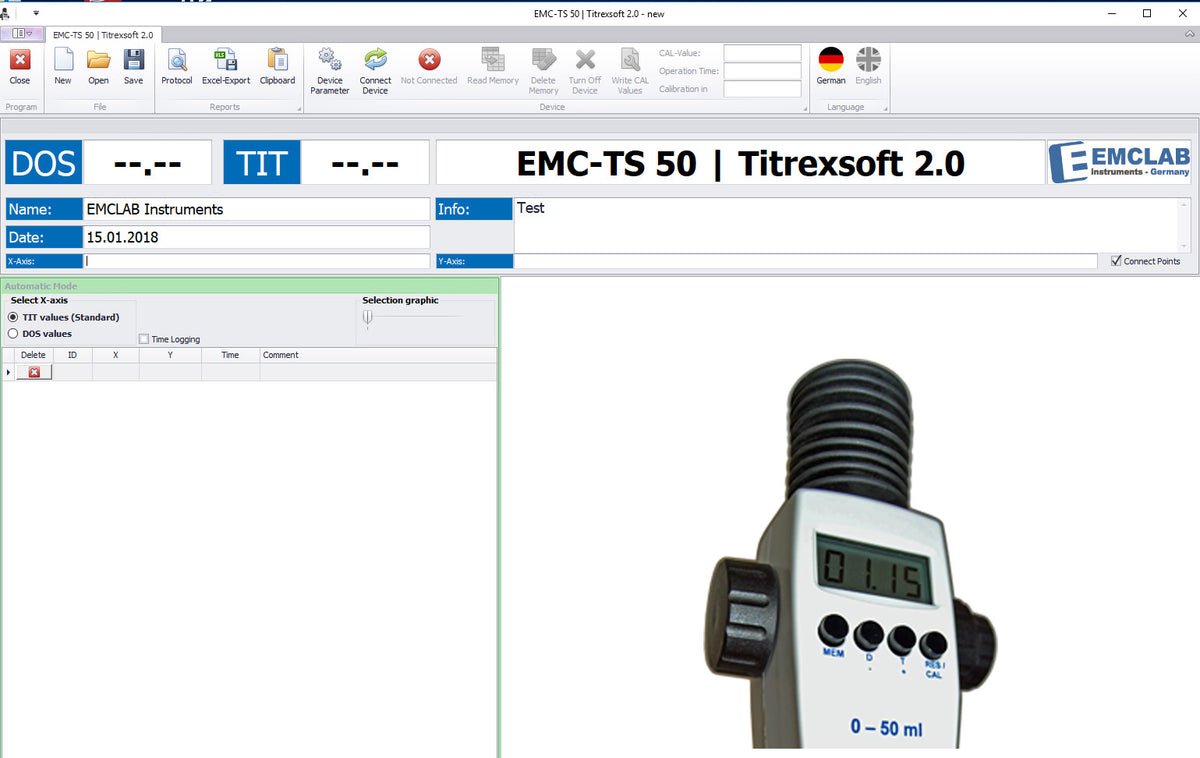 Digitalbürette EMC-TS 50