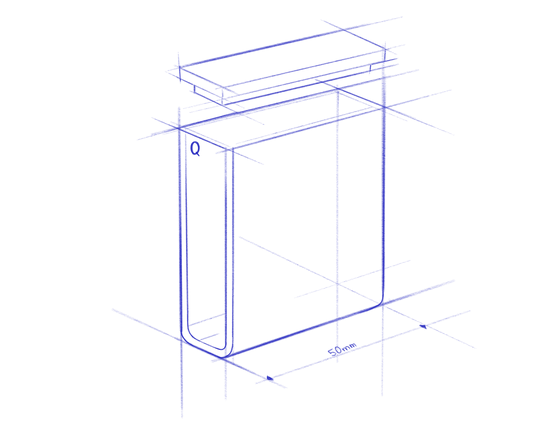 Standardküvetten Quarzglas 50 mm